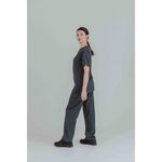 Eco Stretch Scrub Top Pewter L