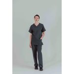 Eco Stretch Scrub Top Pewter Xs