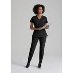 One Racer Scrub Top Black Xl