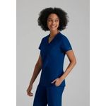 One Racer Scrub Top Indigo 2Xs