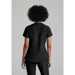 One Racer Scrub Top Black 4Xl