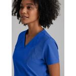 One Racer Scrub Top Cobalt 2Xl
