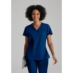 One Racer Scrub Top Indigo 2Xl