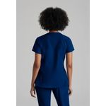 One Racer Scrub Top Indigo 2Xl