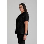 One Pulse Scrub Top Black L