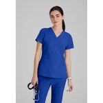 One Pulse Scrub Top Cobalt 2Xl