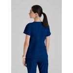 One Pulse Scrub Top Indigo 2Xl