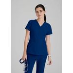 One Pulse Scrub Top Indigo 4Xl