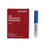 Blue Whiteboard Marker Bullet Pk10