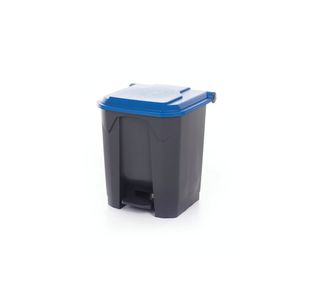 Pedal Bin With Lid 30L Grey/Blue