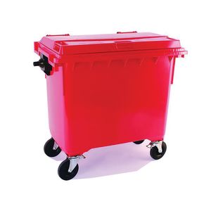 2Work Wheelie Bin 660L Red