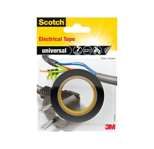 Scotch Electrical Tape Blk 10Mx15Mm