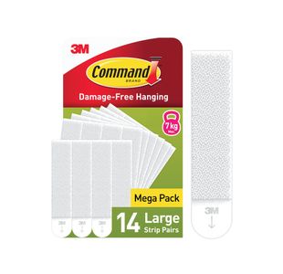 Command Hanging Strips L White Pk14
