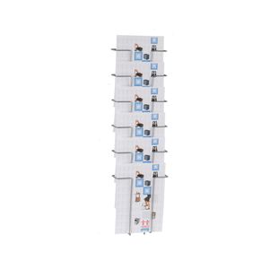 6 Compartment Wire Lit Holder A4