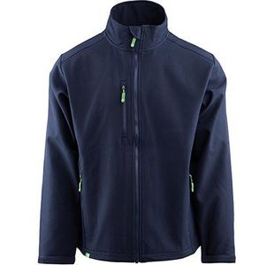Mens Navy Softshell Jacket 2Xl