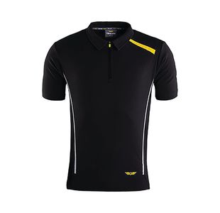 Mens Black Polo T-Shirt S
