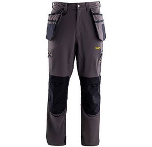 Tech Mens Grey Cargo Trousers S