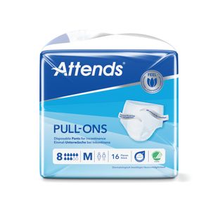 Attends Pullons Pant Sz 8M X4 Pk16