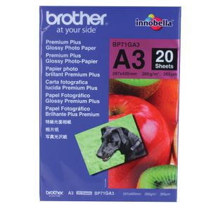 Brother A3 Photo Glossy Paper Pk20