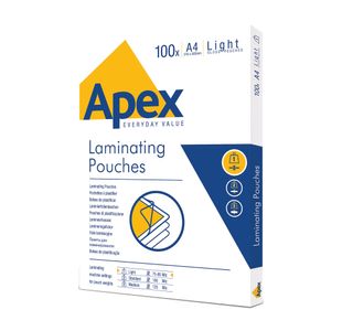 Apex A4 Ldut Laminating Pouch Pk100