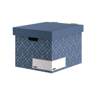Bankers Box Decor Stor Box Blue Pk5