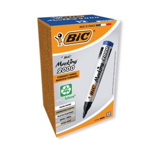 Bic 2000 Marker Bullet Tip Blue Pk12