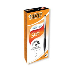 Bic Atlantis Prem 1.0Mm Bp Blk Pk12