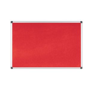 Bi-Office Noticeboard 90X60Cm Red