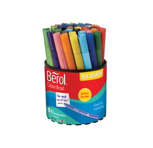 Berol Colour Broad Pen Ast Wb Pk42