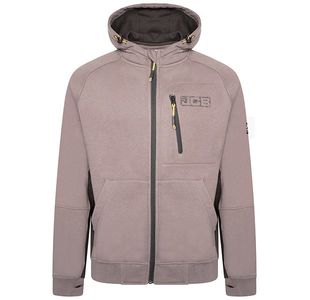 Jcb Trade Zip Thru Hoodie Grey 3Xl
