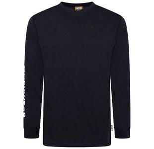 Jcb Banner L/S Tshirt Navy 2Xl