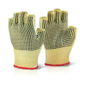 Reinf Fingerless Dotted Gloves 1Pr10
