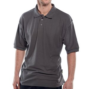 Click Short Sleeve Polo Grey L