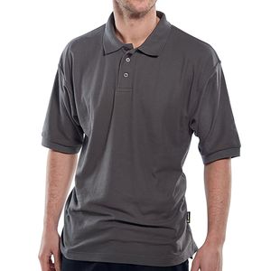 Click Short Sleeve Polo Grey Xl