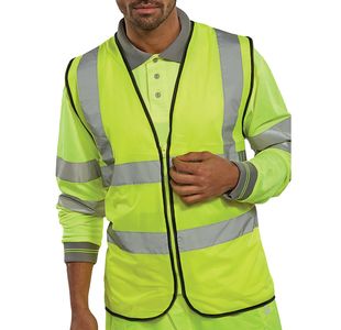 Hi Vis Waistcoat With Zip Sylw Xl