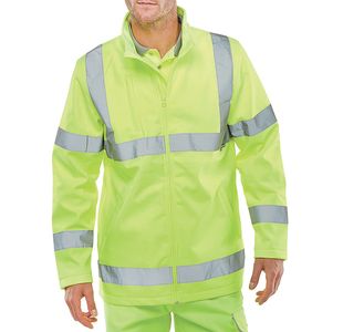 Soft Shell Hi Vis Jacket Syellow 3Xl