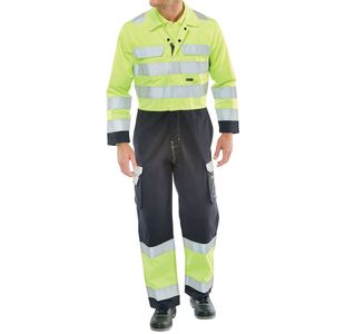 Arc Flash Hi Vis Cvrll Sylw/Nblu 40