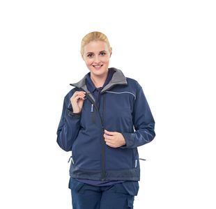 Ladies Soft Shell Jacket Nblue Xl