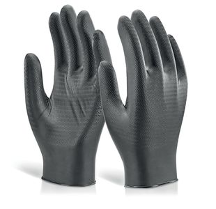 Nitrile Disb Gloves Pf Blk Xl Pk1000
