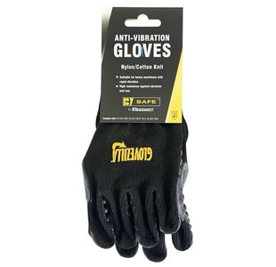 Glovezilla Anti-Vib Gloves 1Pr Blk L