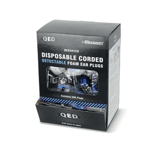 Qed Cord Detect Earplugs Blue Pk200