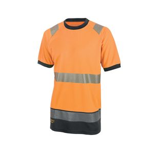 Hi Vis S/Sleeve T-Shirt Org/Blk M