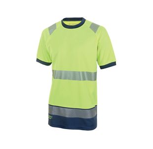 Hi Vis Ssleeve T-Shirt Sylw/Nblu L