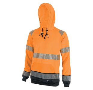 Hi Vis Sweatshirt Orange/Black 3Xl
