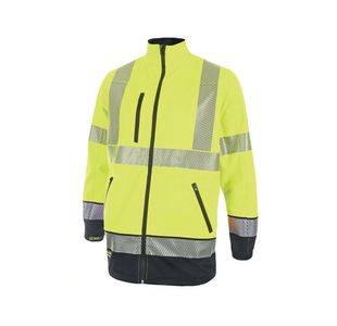 2 Tone Softshell Jacket Sylw/Nvy 4Xl