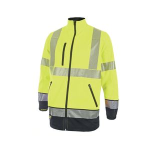 2 Tone Softshell Jacket Sylw/Nvy Xl