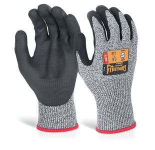 Glovezilla Nitrile Ctd Glv 1Pr Gy Xl