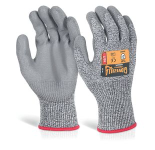 Glovezilla Pu Palm Ctd Glv 1Pr Gy Xl
