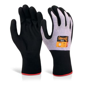 Nitrile Foam Nyl Gloves L Pk10