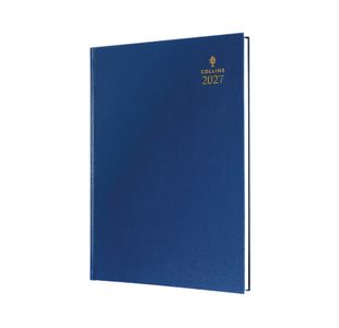 Collins A5 Desk Diary Wtv Blue 2027